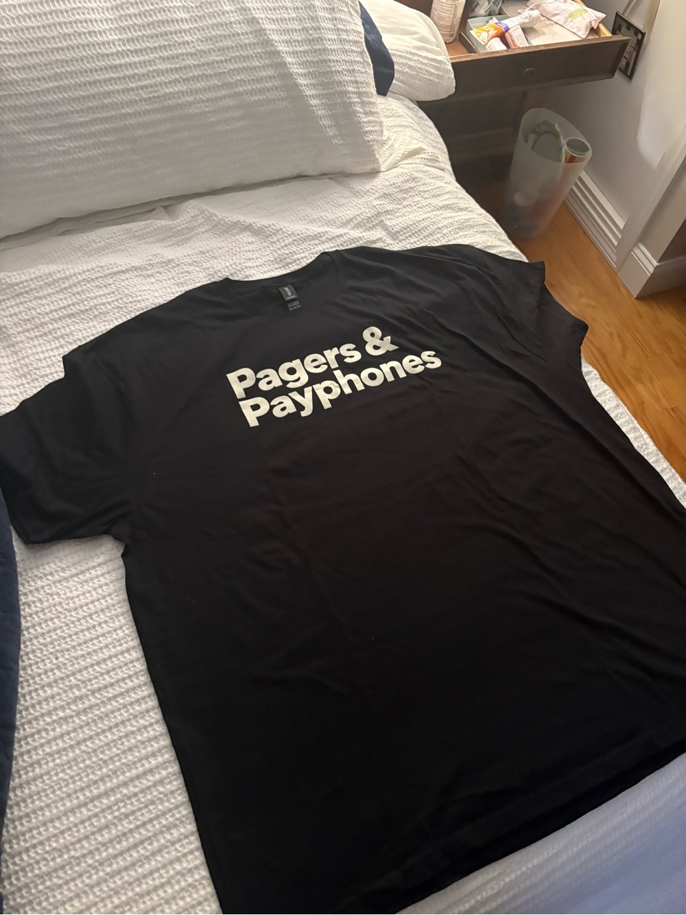 Pagers & Payphones Graphic T-Shirt - Black